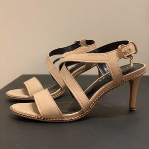 COACH Sandals- Gold Beaded Edge